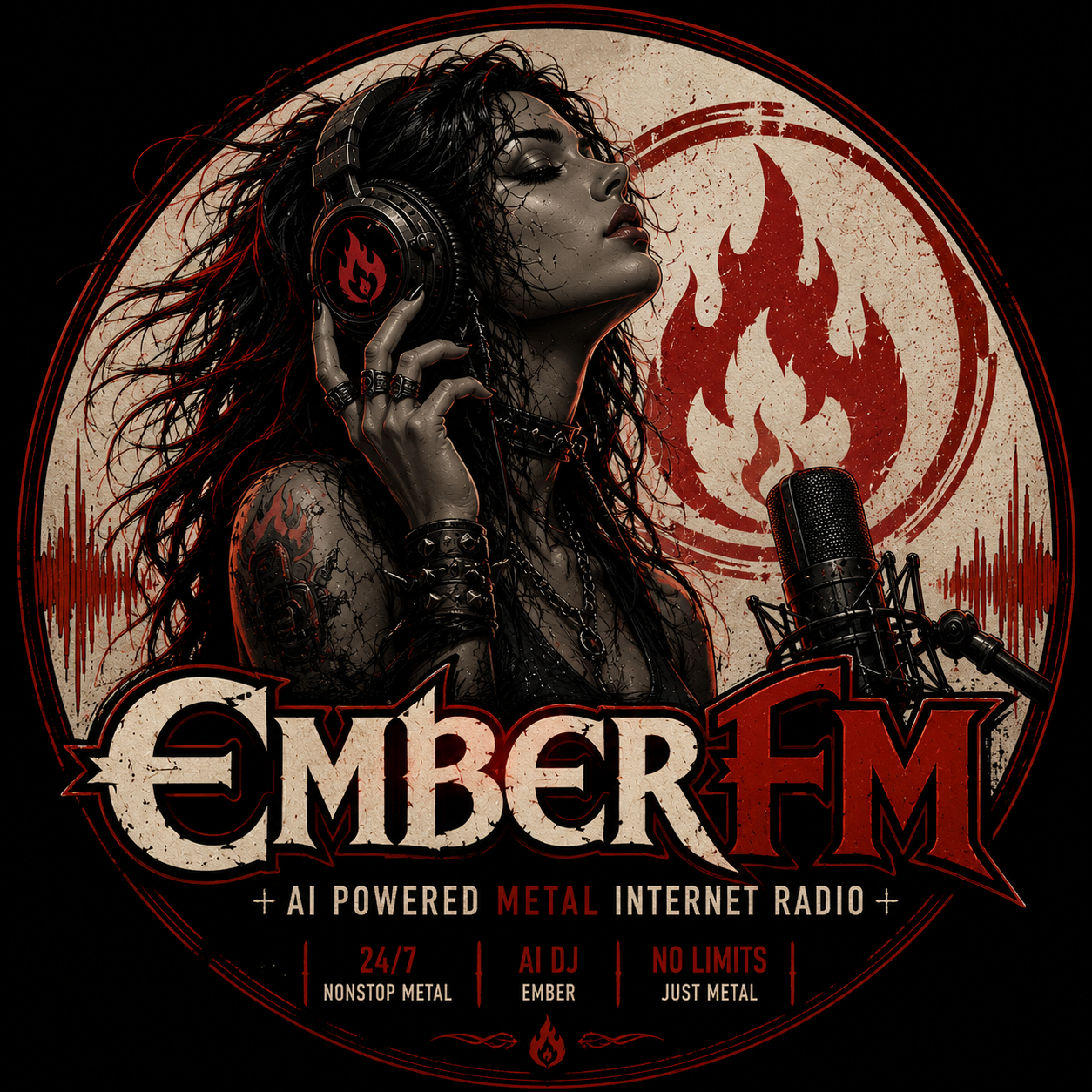 EMBER FM - AI Powered Metal Internet Radio